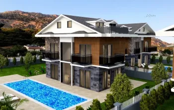 Detached villa in Calis 650 metres away from beach